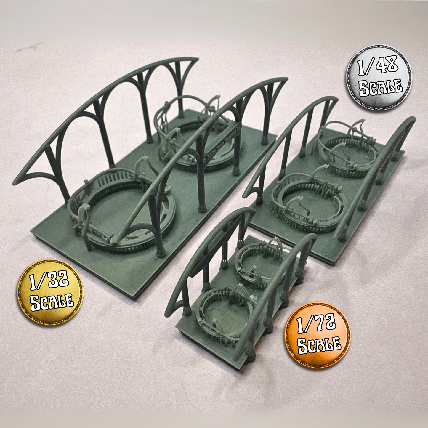 Gun Mount - British WW1 Scarff No.2 Ring (Set of 2)