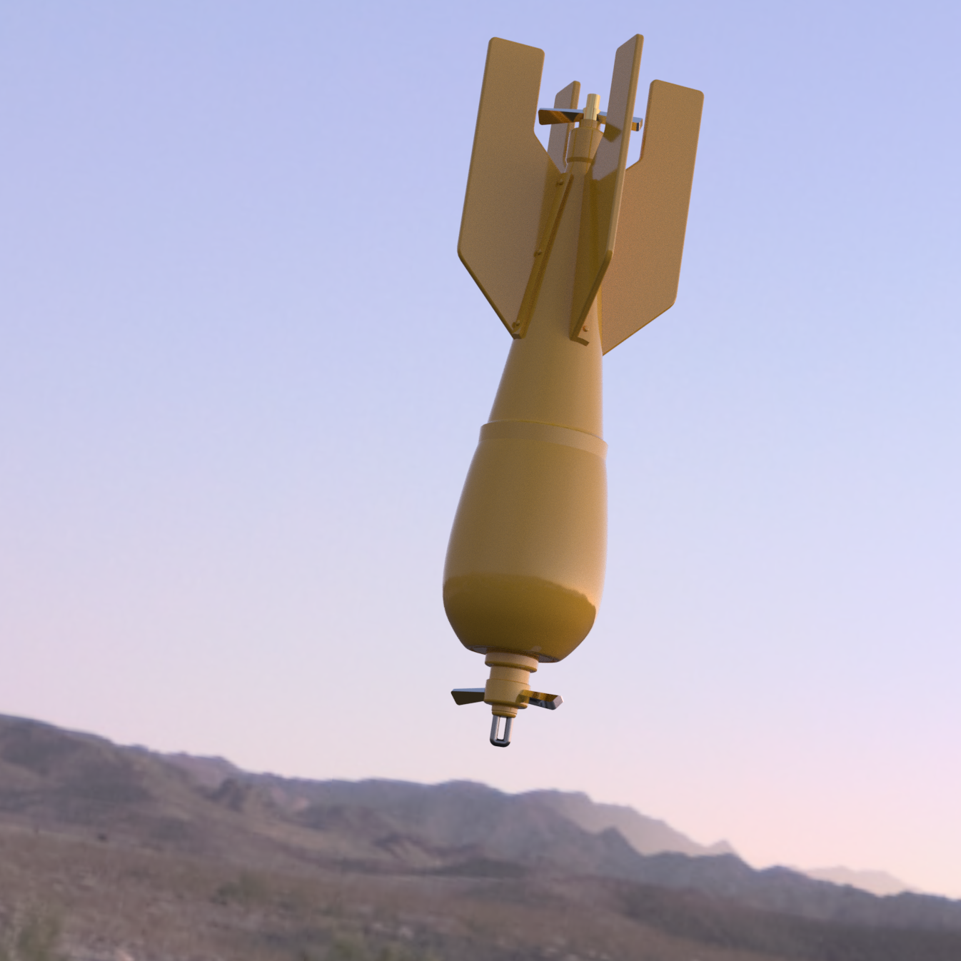 Bomb - WW1 British 50lb H.E.R.L. Mk. IV (Set of 4)