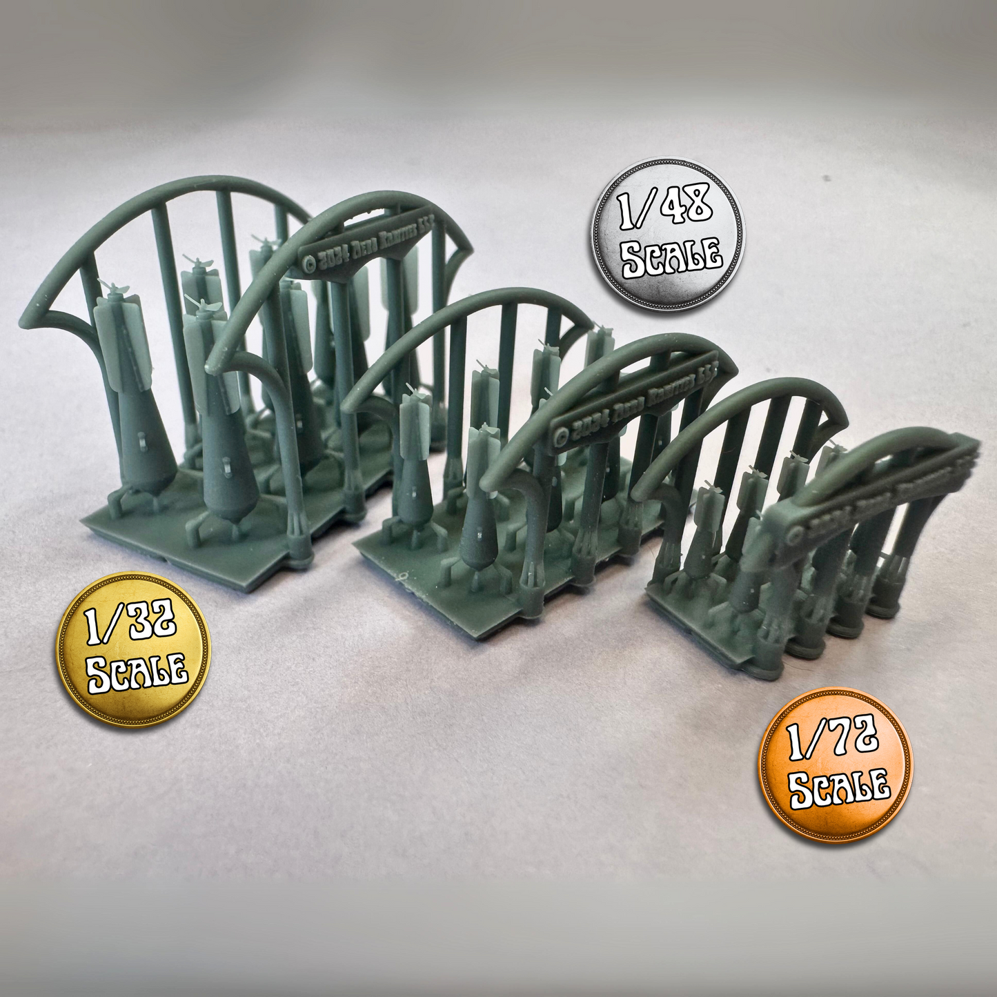 Bomb - WW1 British 16lb H.E.R.L. Light Case Mk.I (Set of 8)