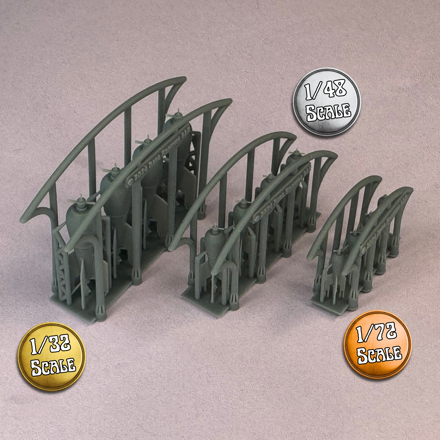 Bomb - WW1 British 50lb H.E.R.L. Mk. IV (Set of 4)