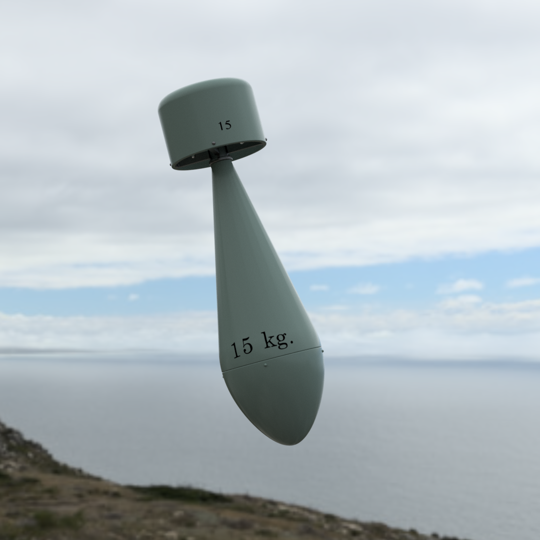 Bomb - WW1 Austro-Hungarian 15kg. Skoda (Set of 6)