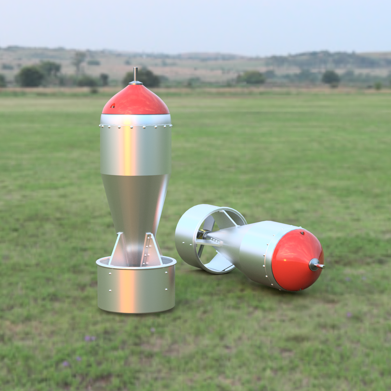 Bomb - WWI Russian 2Kg Oranovsky High-Explosive (Set of 12)